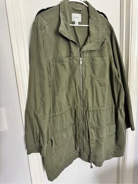 Old Navy Olive Utility Anorak Jacket